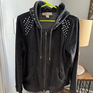 Michael Kors Black Studded Hoodie